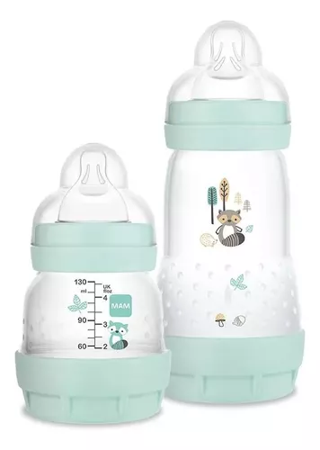 comprar Kit 2 Mamadeiras Easy Start Set 130\u002F260ml Azul - MAM