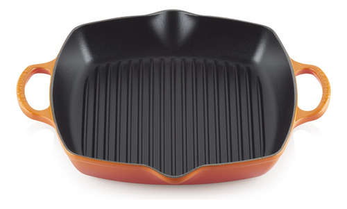 Skillet Quadrada Funda Le Creuset Laranja 30 Cm