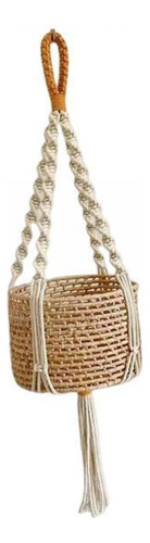 2 Colgador De Plantas, Bolsa De Red De Macramé, Diseño A