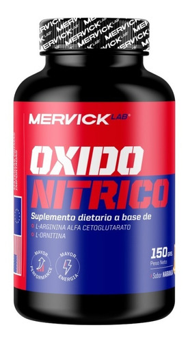 Oxido Nítrico 150 Grs Fuerza + Masa Muscular Mervick