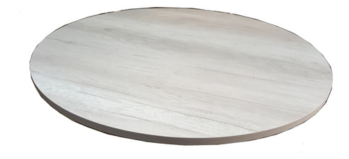 Tapa Para Mesa Redonda Madera Melamina 55 Cm Color Negro