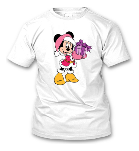 Playera Navidad Minnie Mouse Disney Merry Christmas Diseño3