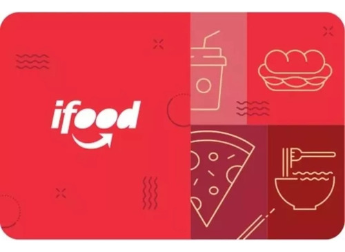 Cartão presente IFood 20 reais Gift card