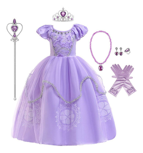 Myrisam Rapunzel - Vestido De Princesa De Halloween, Disfraz