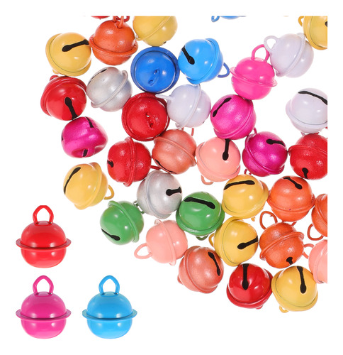 Cascabeles Navideños De Colores Para Manualidades, 100 Unida