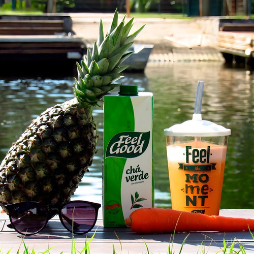 Kit Com 6und Chá Verde Com Limão Feel Good 1l