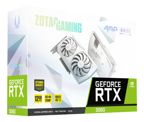 Imagen 6 de 6 de Tarjeta de video Nvidia Zotac Gaming GeForce RTX 30 Series RTX 3060 ZT-A30600F-10P White Edition 12GB