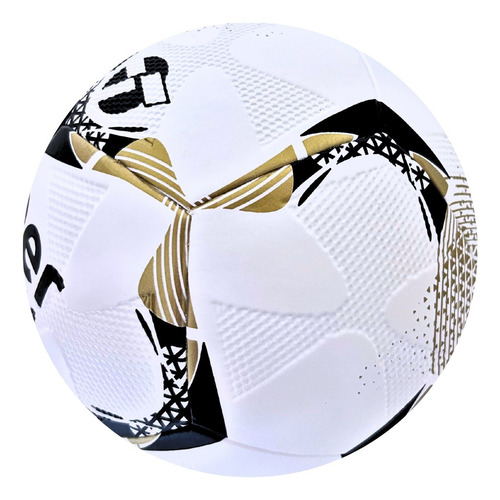 Bola De Futebol Society Topper Ultra Colagem Dupla + Bomba Cor Preto E Dourado