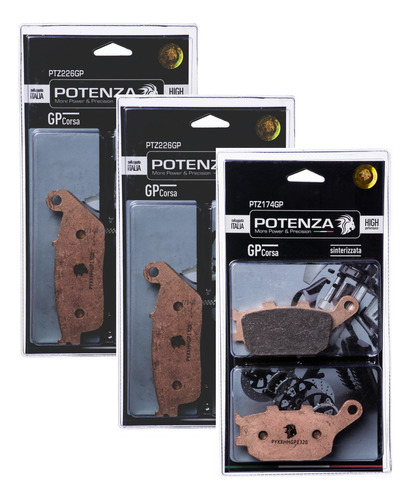 Kit Pastilha Potenza Sint Diant+tras Versys 650 Abs 226 174