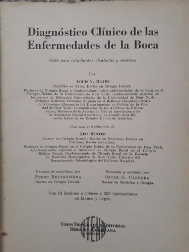 Diagnóstico Clínico De Enfermedades De La Boca Louis V Hayes