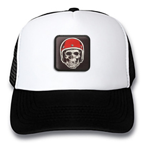 Gorra Trucker Motor Club Moto Calavera Casco Mot41