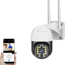 Comprar Cámara Exterior 1080p Wifi Seguridad Inalambrica Fhd 8+8leds Audio Bidireccional  Giro Horizontal: 355 ° Vertical : 90 °