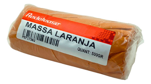 Modeling Clay Plastilina Laranja 500g Para Moldes Redelease