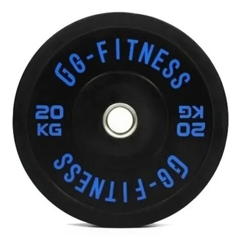 Disco Olimpico 50mm Goma Bumper 20kg X Unidad G Fitness 