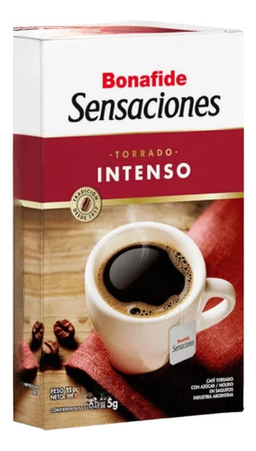 Café Bonafide Sensaciones Intenso De 18 Saquitos  Pack 3u