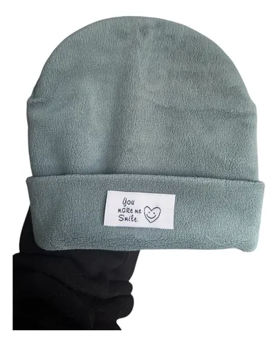 Gorro Polar Bebé 0 A 3 Meses Azul Petróleo 0 A 3 Meses Liso