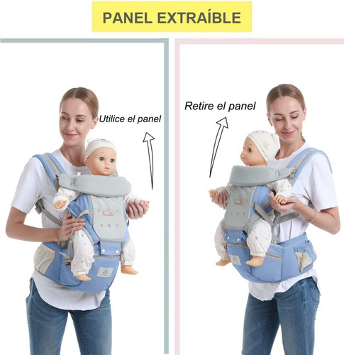 Mochila Cangurera Para Bebe Niña Asiento Comodo Versatil