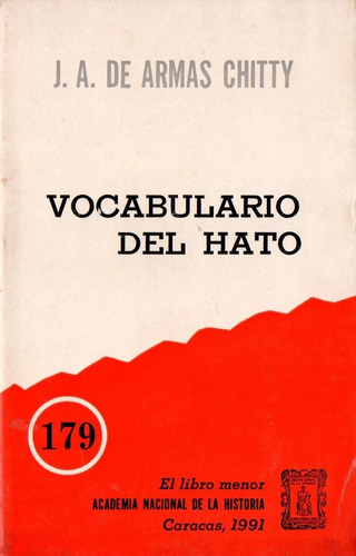 Vocabulario De Hato Jose Antonio De Armas Chitty