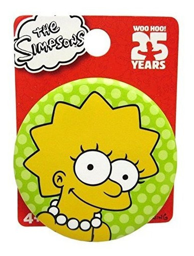 Simpsons La Lisa Pin De Botón Único Figura De Cuo0d