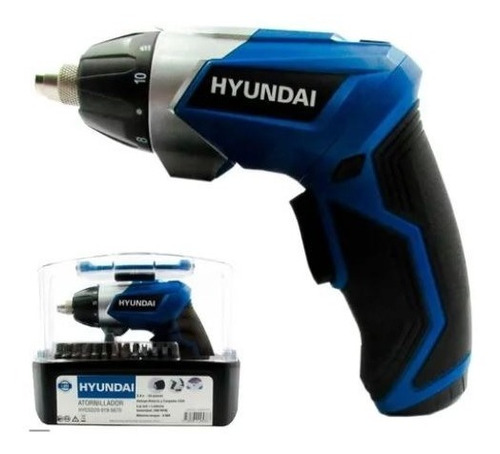 Atornillador A Bateria 3.6v 55 Pcs Linterna Hyundai Hycsd20