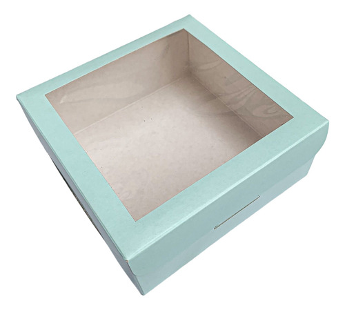 Caja Celeste Pastel X 5 (12*12*5)día Del Niño-golosinas-gift