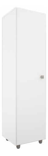 Despensero Organizador Multiuso Con Patas 1 Puerta Estantes Color Blanco