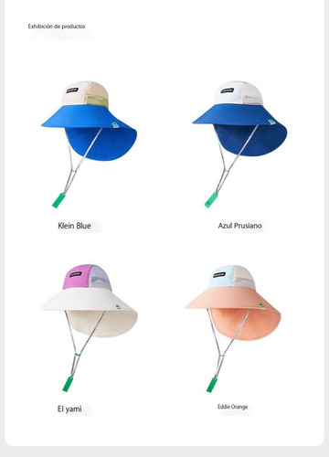 Sombrero De Sol Para Niños De Ala Grande Para Bebés Con