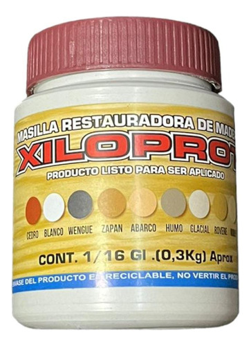 Masilla Restauradora Para Madera Xiloprot X300gr