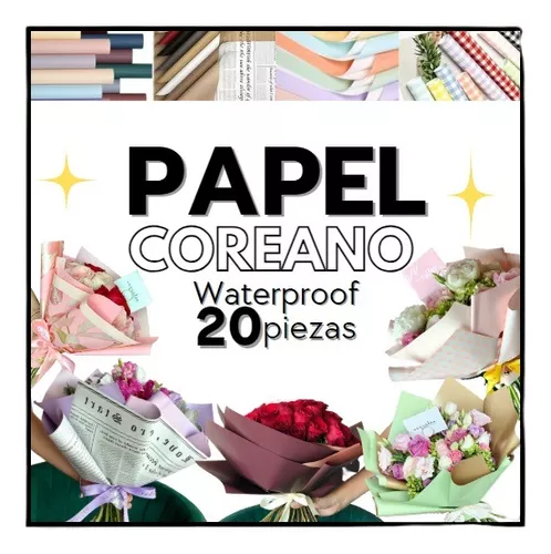 20 Pliegos Papel Celofan Coreano, Ramos, Arreglos Flores Color Lavanda  Púrpura