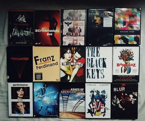 Lote 16 Dvd Indie Rock Wilco Franz Ferdinand Gorillaz Blur