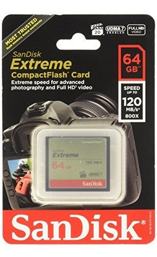 Tarjeta De Memoria Sandisk Extreme Compactflash - 64 Gb (sdc