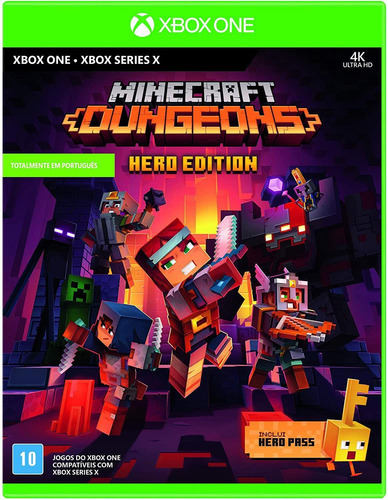 Minecraft Dungeons Xbox One Mídia Física Seminovo
