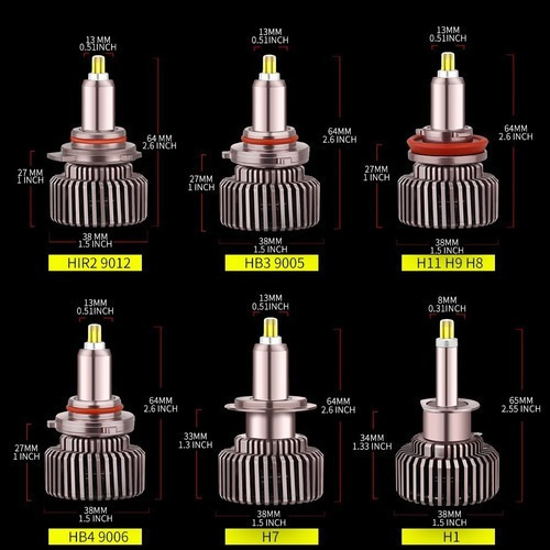 Alta Potencia H7 Canbus Faros Bombilla 360 Grados Automoción