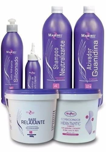 Kit Relaxamento Guanidina Tamanho Grande Mairibel 6 Produtos