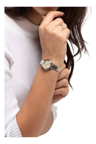 Reloj Casio Dama Ltp-1275sg-9adf / Plateado Dorado Analógico