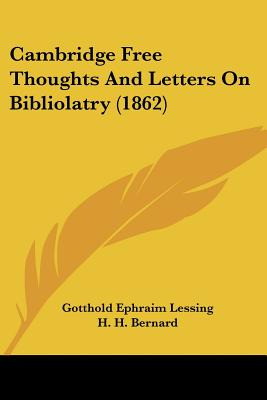 Libro Cambridge Free Thoughts And Letters On Bibliolatry ...