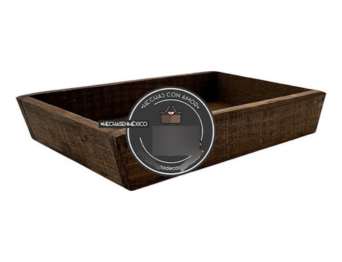 Set De 12 Cajas De Madera Tipo Charola Braun Para Regalo