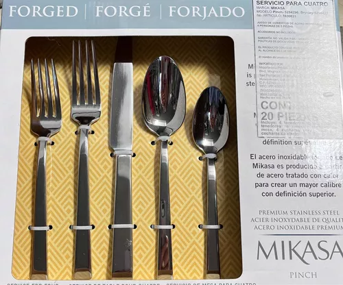 Set Cubiertos Acero Inoxidable Mikasa