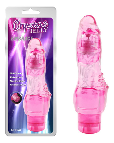 Crystal Jelly Embrace, Vibrador Consolador Sexual, Sexshop