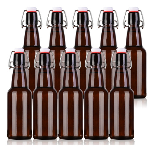 Botellas Kitglascup Para Cerveza, Color Ámbar , 355ml , X10u