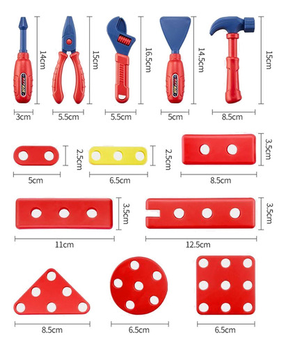 Juego De Herramientas Para Niños, 48 Piezas, Juego De Simula