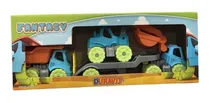Comprar Mini Camión Tráiler Y Retro Excavadora +  Volcador Duravit