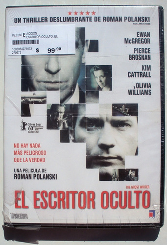 Dvd - El Escritor Oculto - Roman Polanski - Cerrada