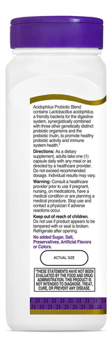 21st Century Acidophilus Probiotic Blend Capsules, 150 Count