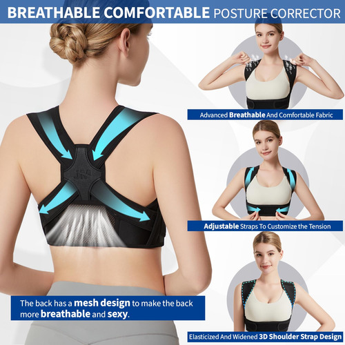 Corrector De Postura Ajustable Para Soporte De Espalda S/m