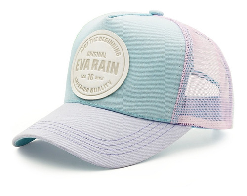 Gorra Gabardina Trucker Pastel Vintage Azul Verde Eva Rain®