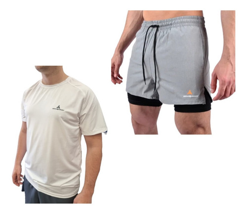 Conjunto Deportivo Bl! Remera Hombre +short Con Calza Gs