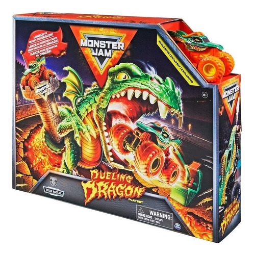 Monster Jam Pista Dueling Dragon + Vehículo 1:64 . Magimundo