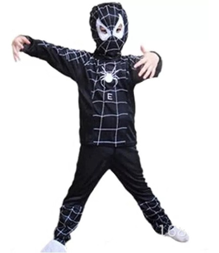 Disfraz Niños Spiderman Black Araña Negra. Traje Conjunto 