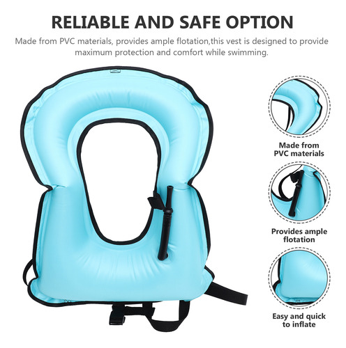 Chaleco De Respiración Inflable Para Nadar, Tubo De Respirac